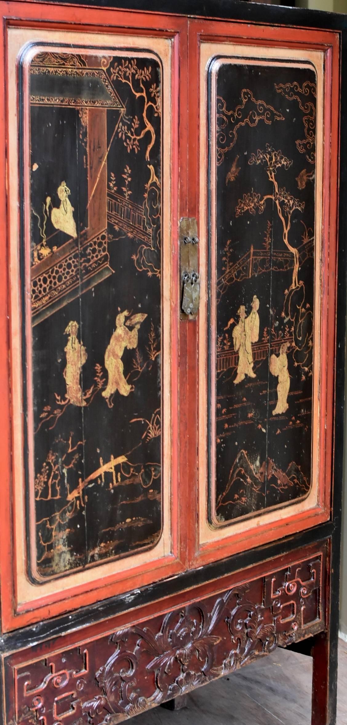vintage chinese cabinet