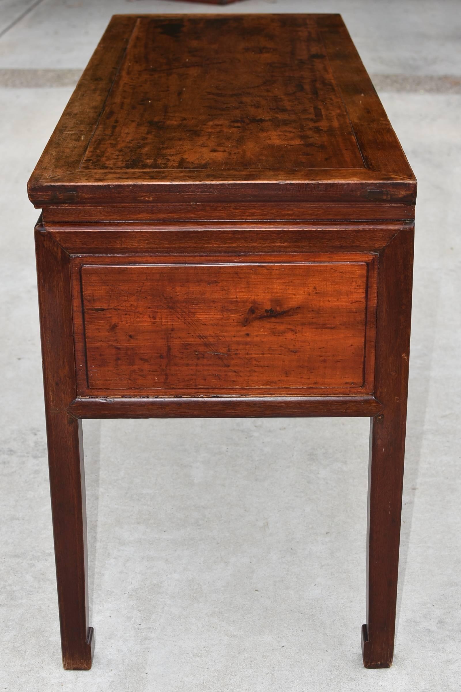 Antique Accountant's Desk, Chinese Solid Wood Desk 1