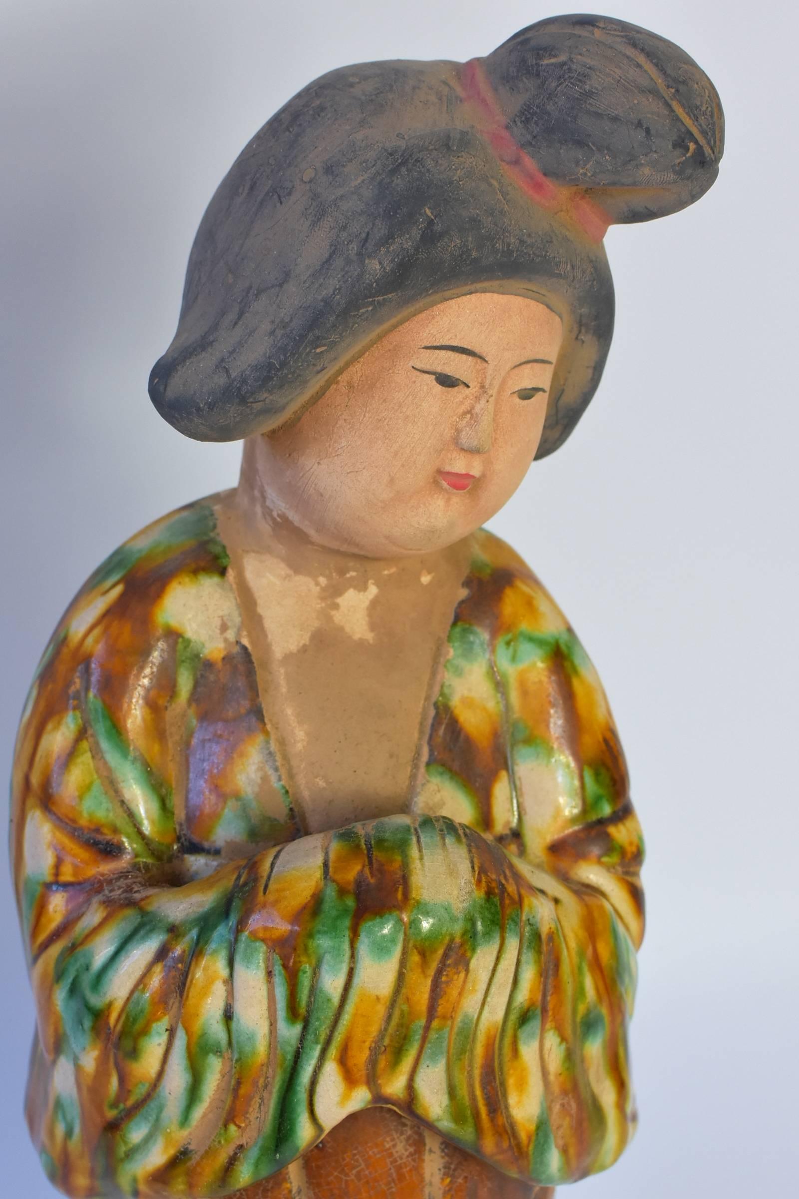 Terracotta Court Lady, Tang Style San Cai 4