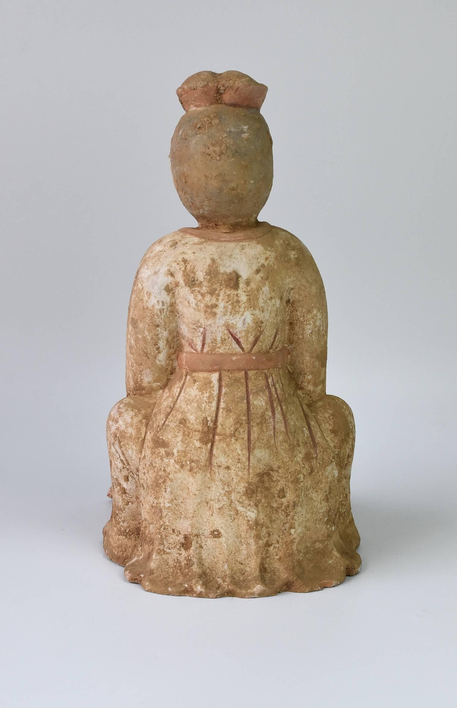 Terracotta Farmer, Han Dynasty Style Pottery Figure 2