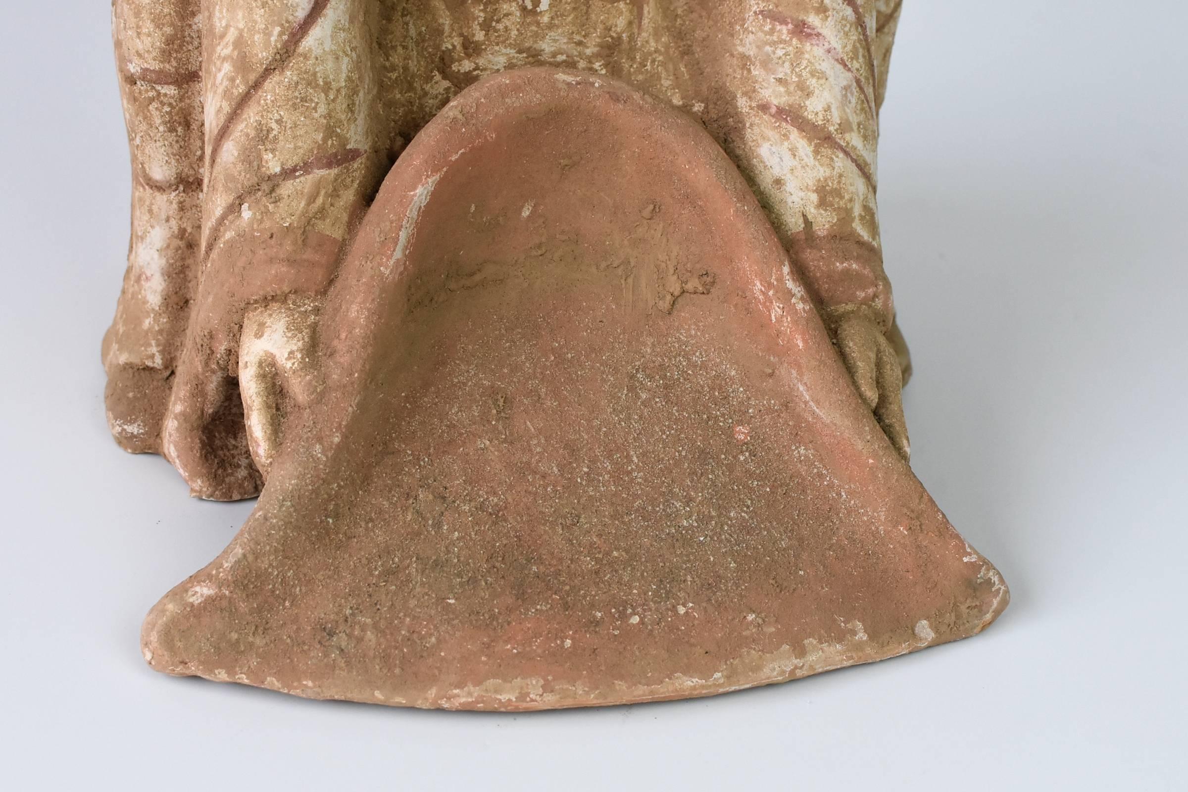 Terracotta Farmer, Han Dynasty Style Pottery Figure 3