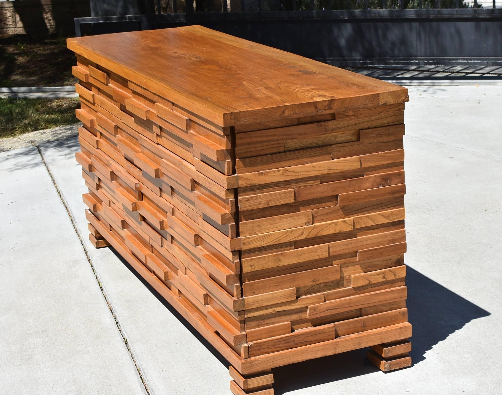 Unknown Solid Wood Eight-Drawer Credenza, from 2016 Movie 