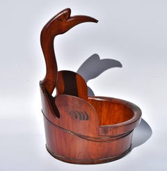 Antique Goose Basket, Chinese Handmade Basket