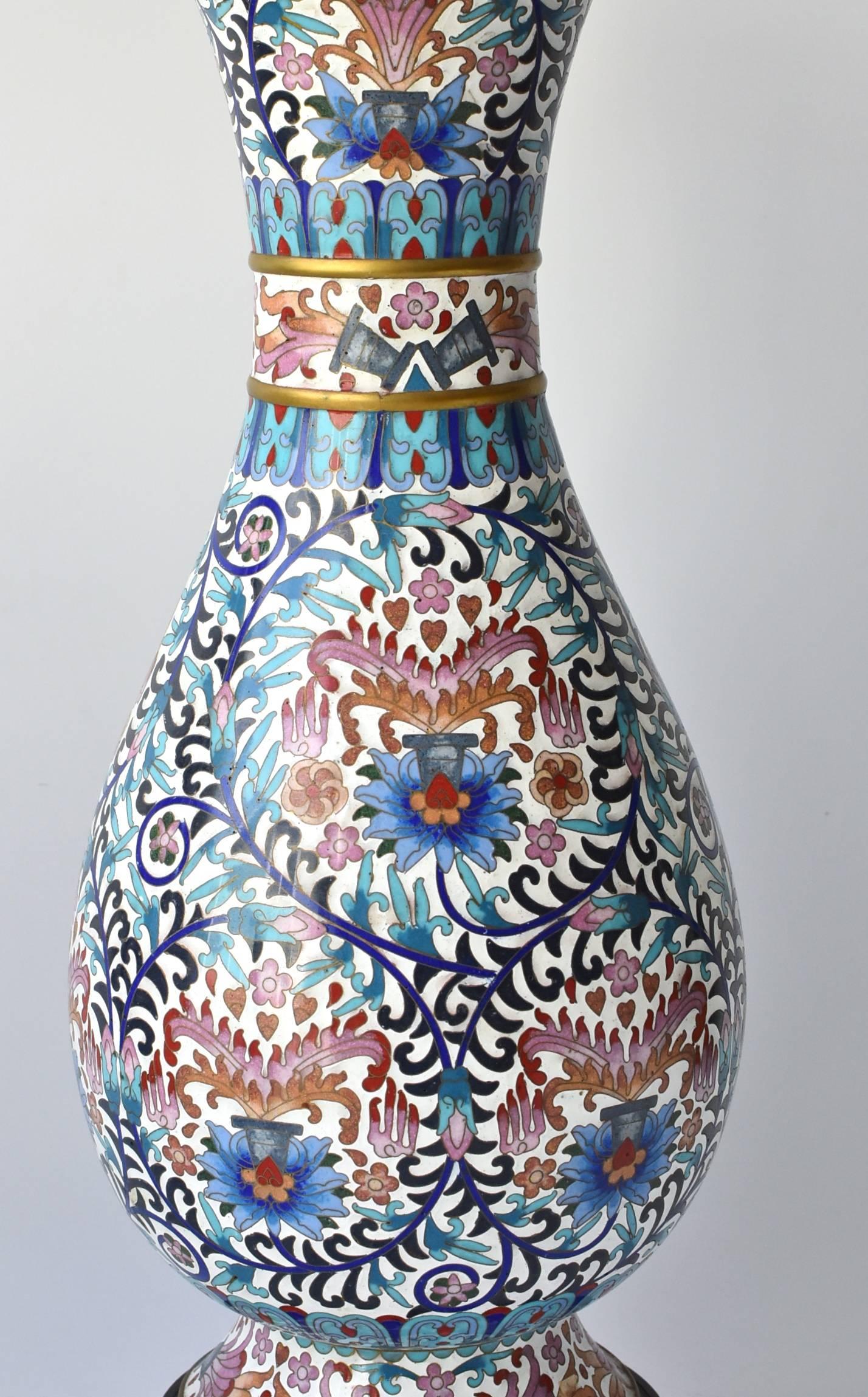 large cloisonne vase