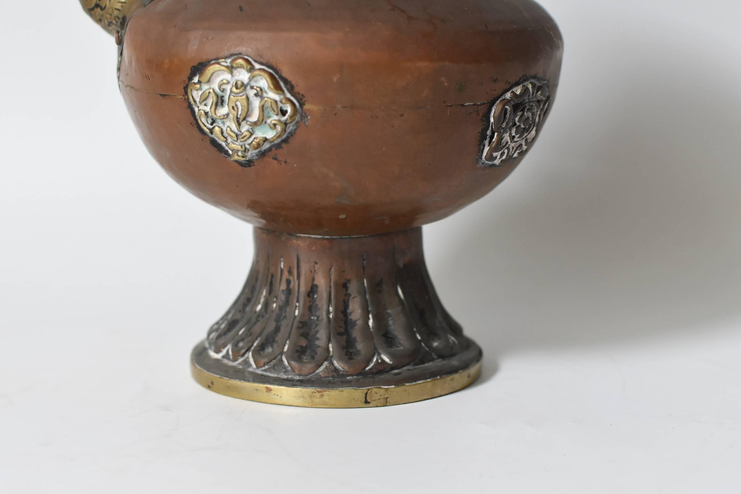 Antique Copper Tibetan Pot, Bhumba 1