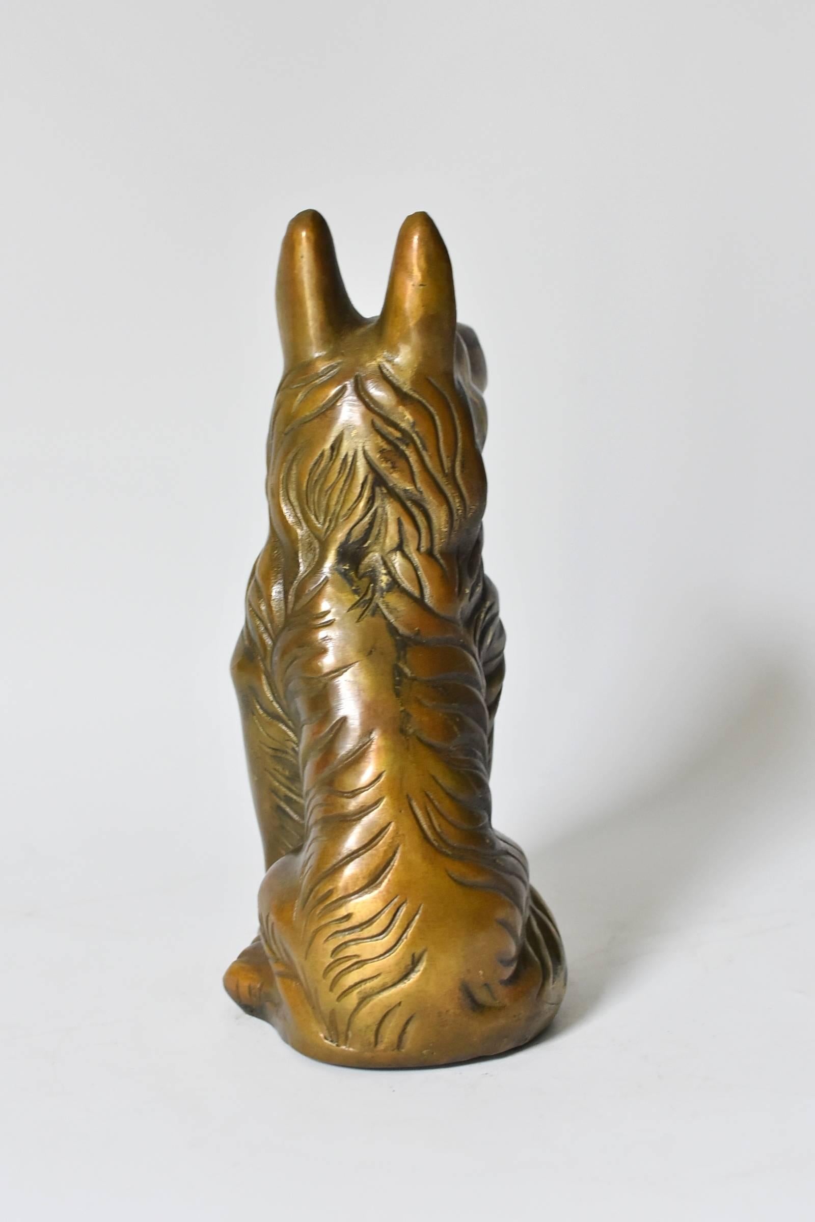 Contemporary Brass Dog