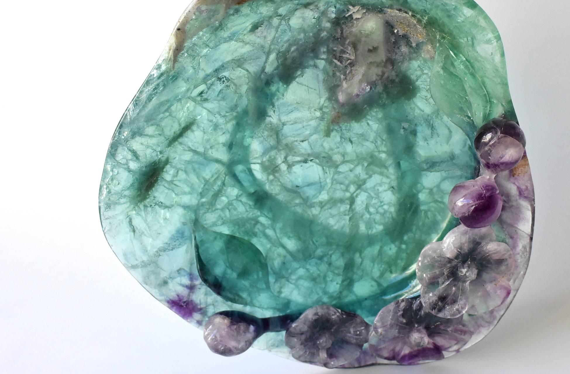 Violet Fluorite Dish, Gem Stone Dish 1