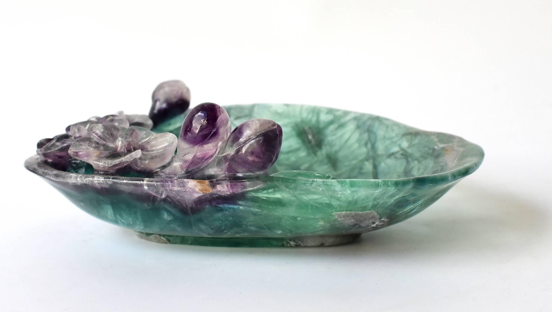 Violet Fluorite Dish, Gem Stone Dish 2