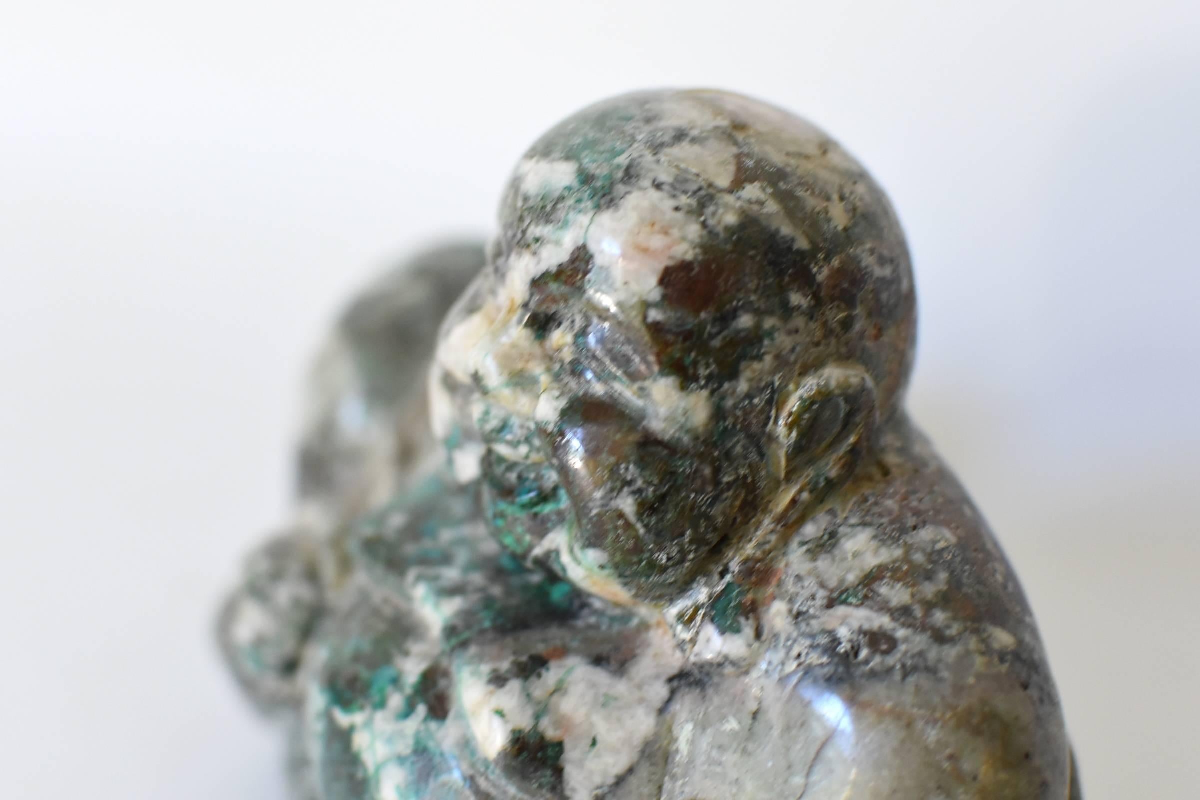Stone Happy Buddha, Chrysocolla 5