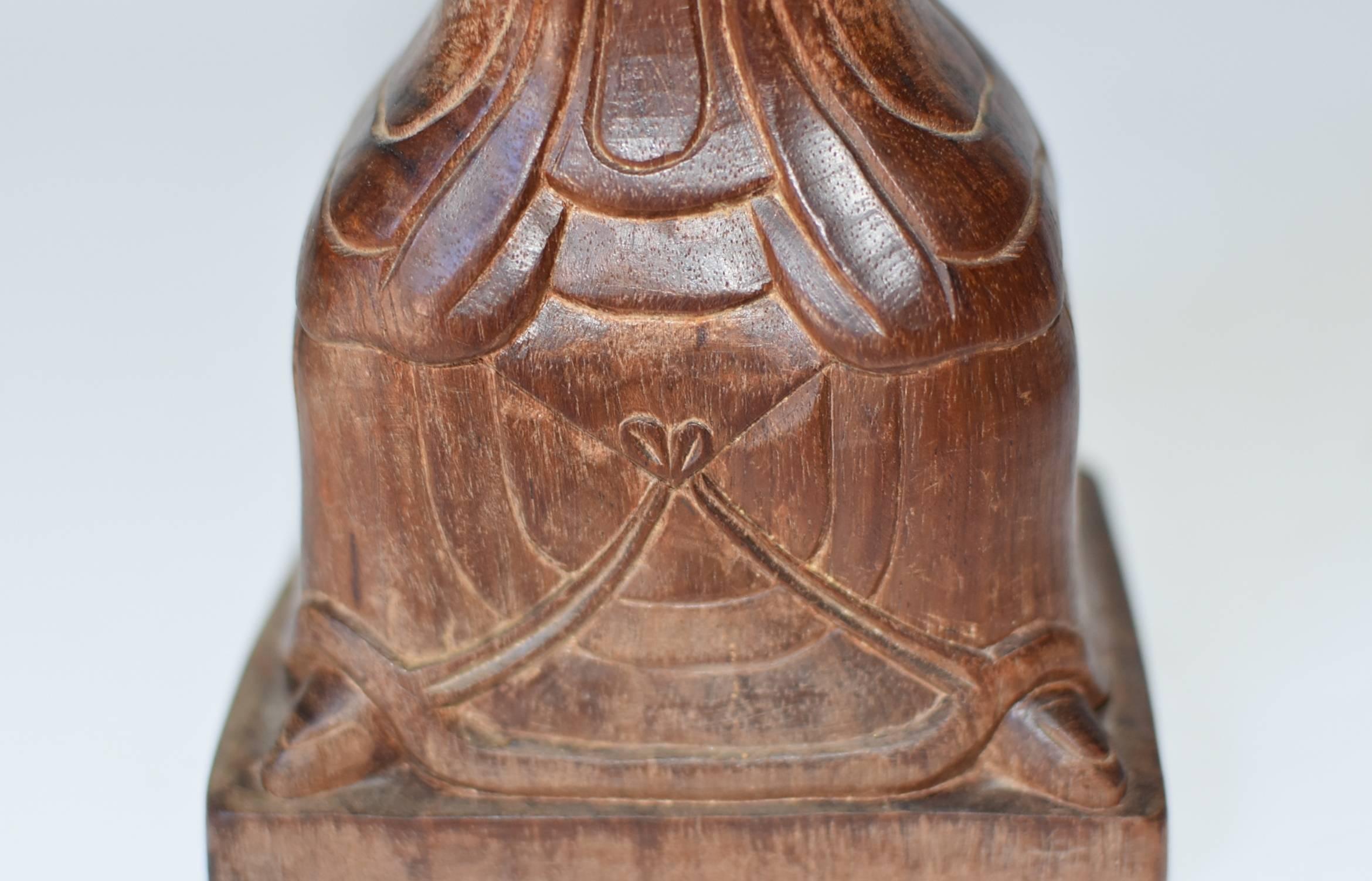 Burmese Rosewood Buddha 1