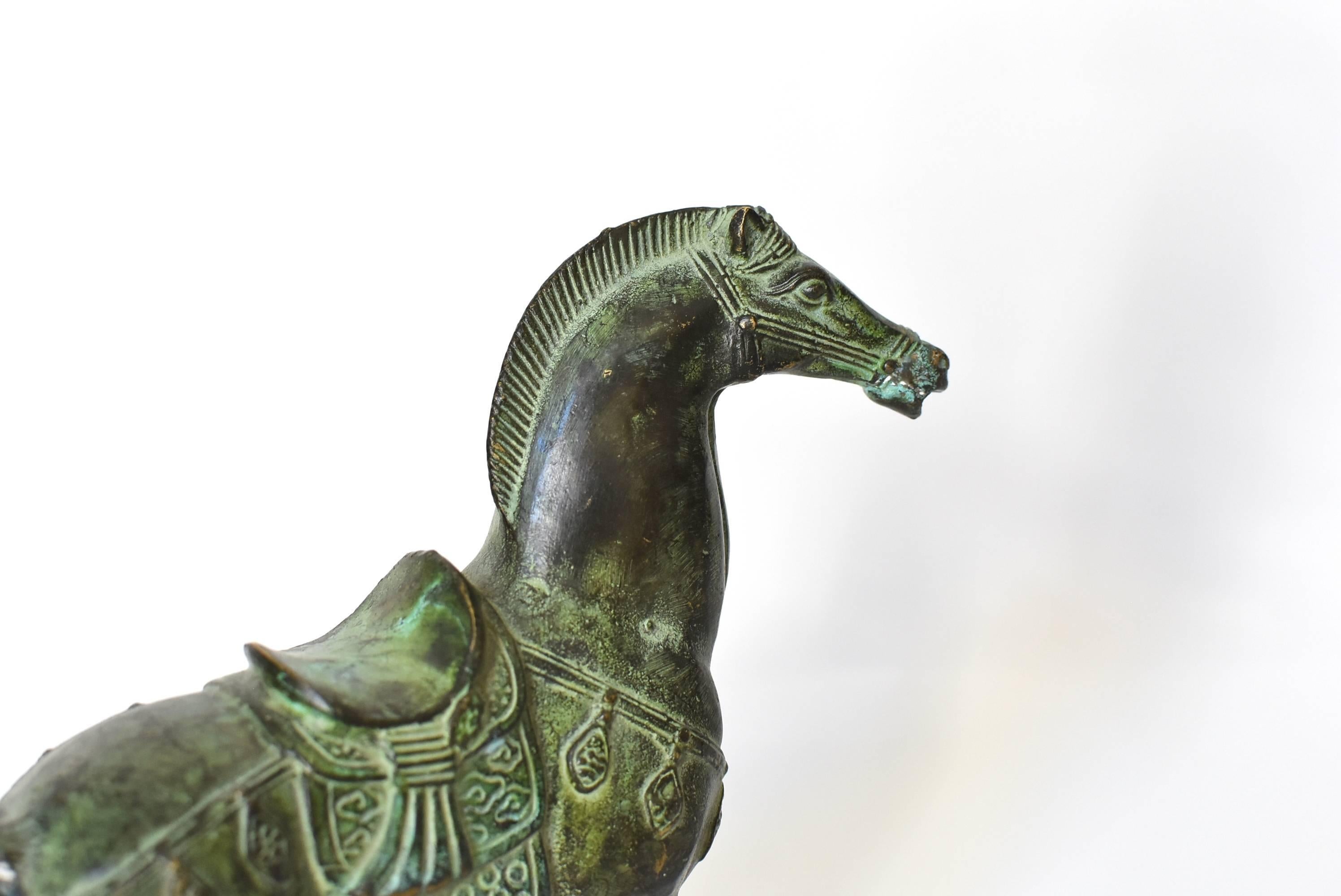 Pair of Bronze Horse Sculptures 2