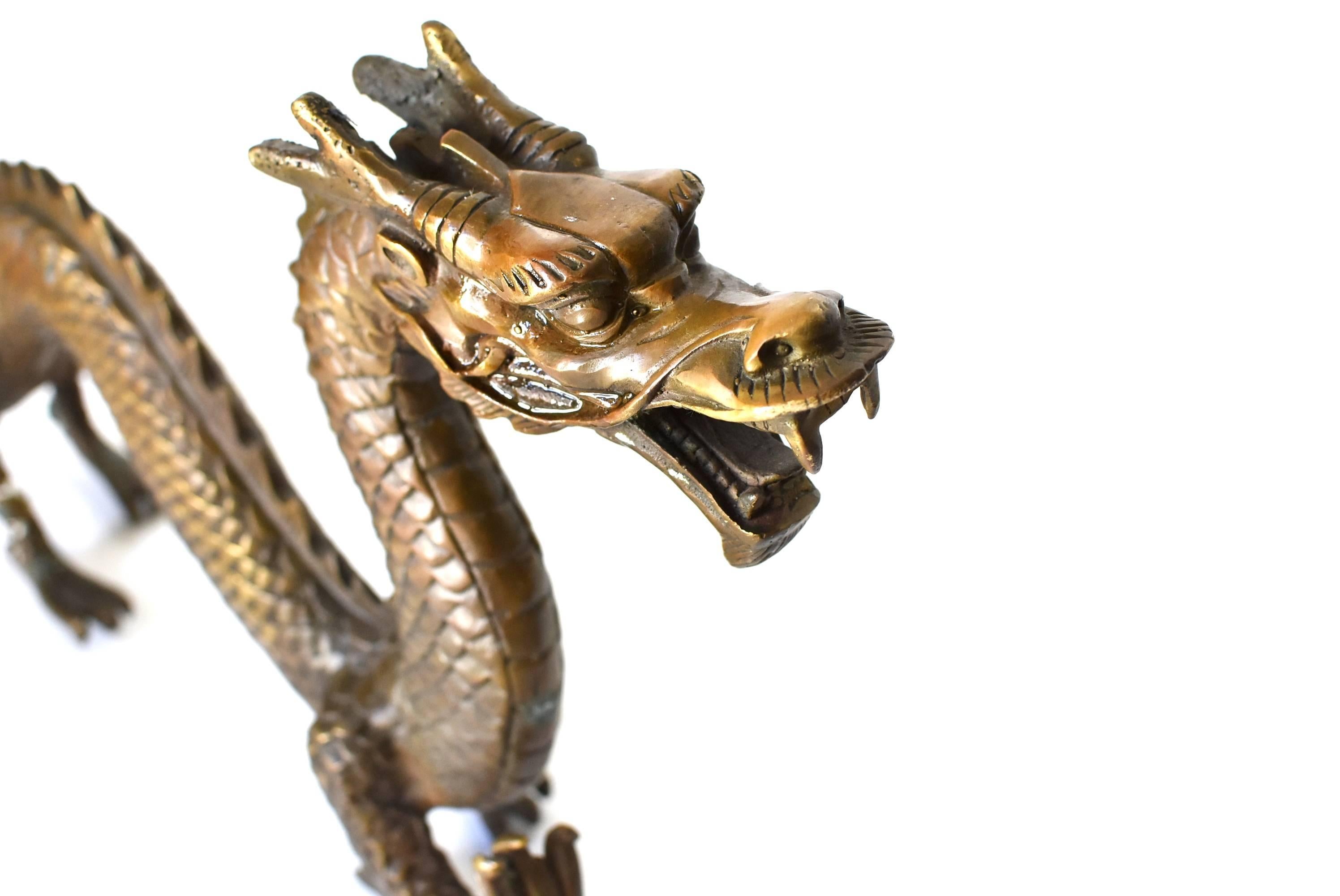 Chinese Large Brass Dragon