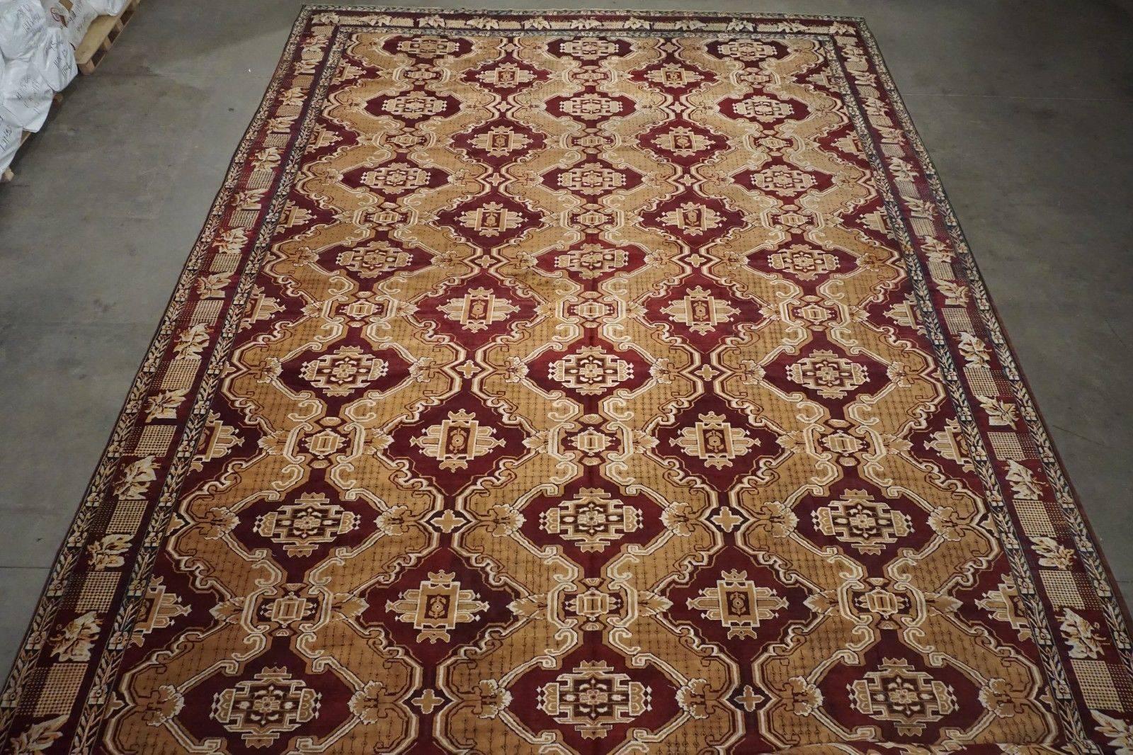 Antique Indian Agra rug,

circa 1880,

16' 7" x 33' 7"

Hand-Knotted wool pile, cotton foundation 

Field color: Gold
Border color: Burgundy
Accent colors: Copper, ivory, midnight-blue, orange-rust.

