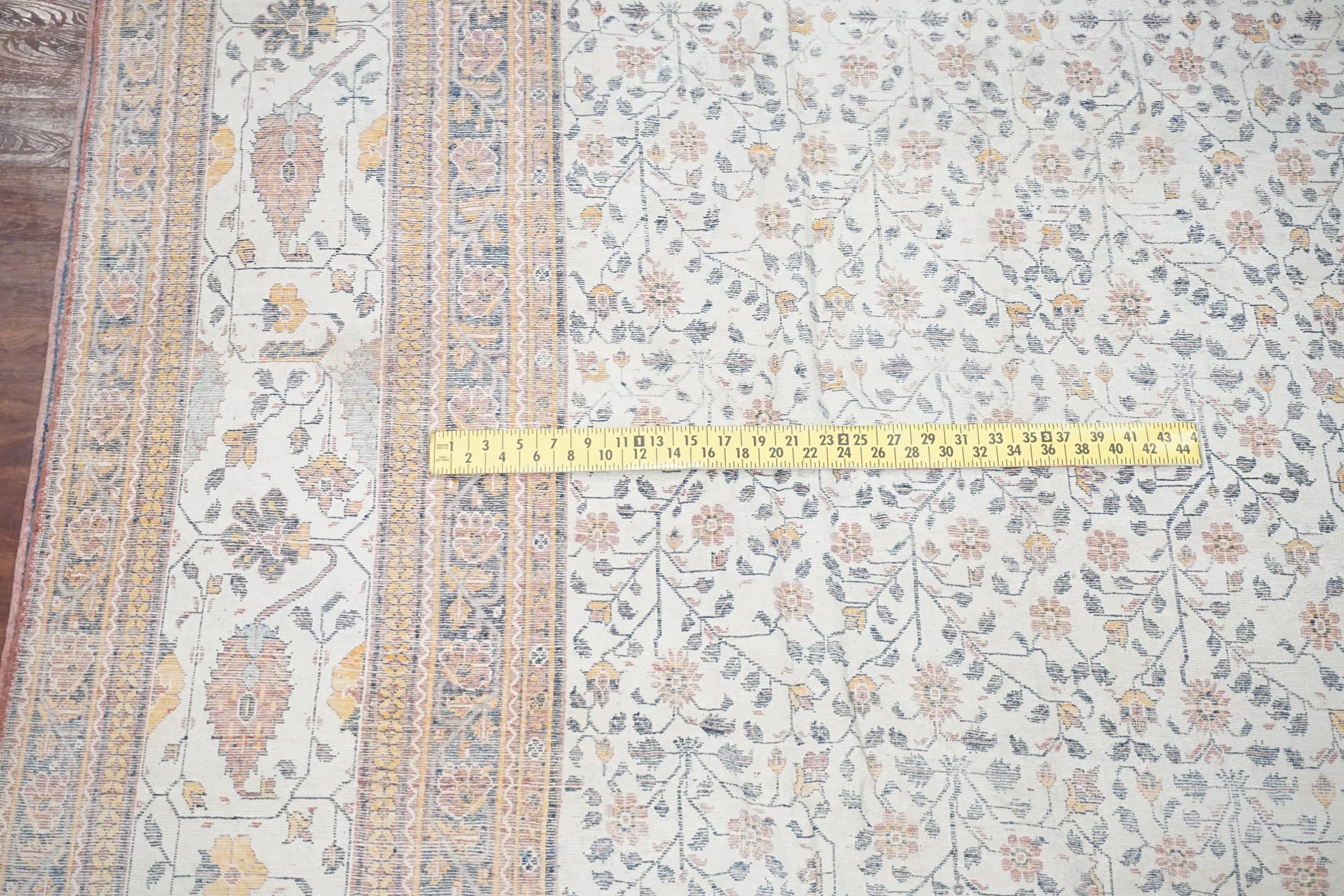 Antique Indian Cotton Agra Rug, circa 1890 For Sale 1