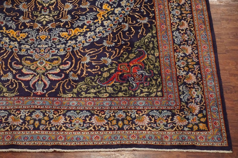 1960s Persian Dorokhsh Rug with Flying Unicorn Motif For Sale at 1stDibs
