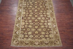 Antique Hand-Knotted Wool Agra, circa 1890