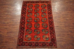 Persian Antique Turkoman Tribal Rug with Abrash, circa 1930