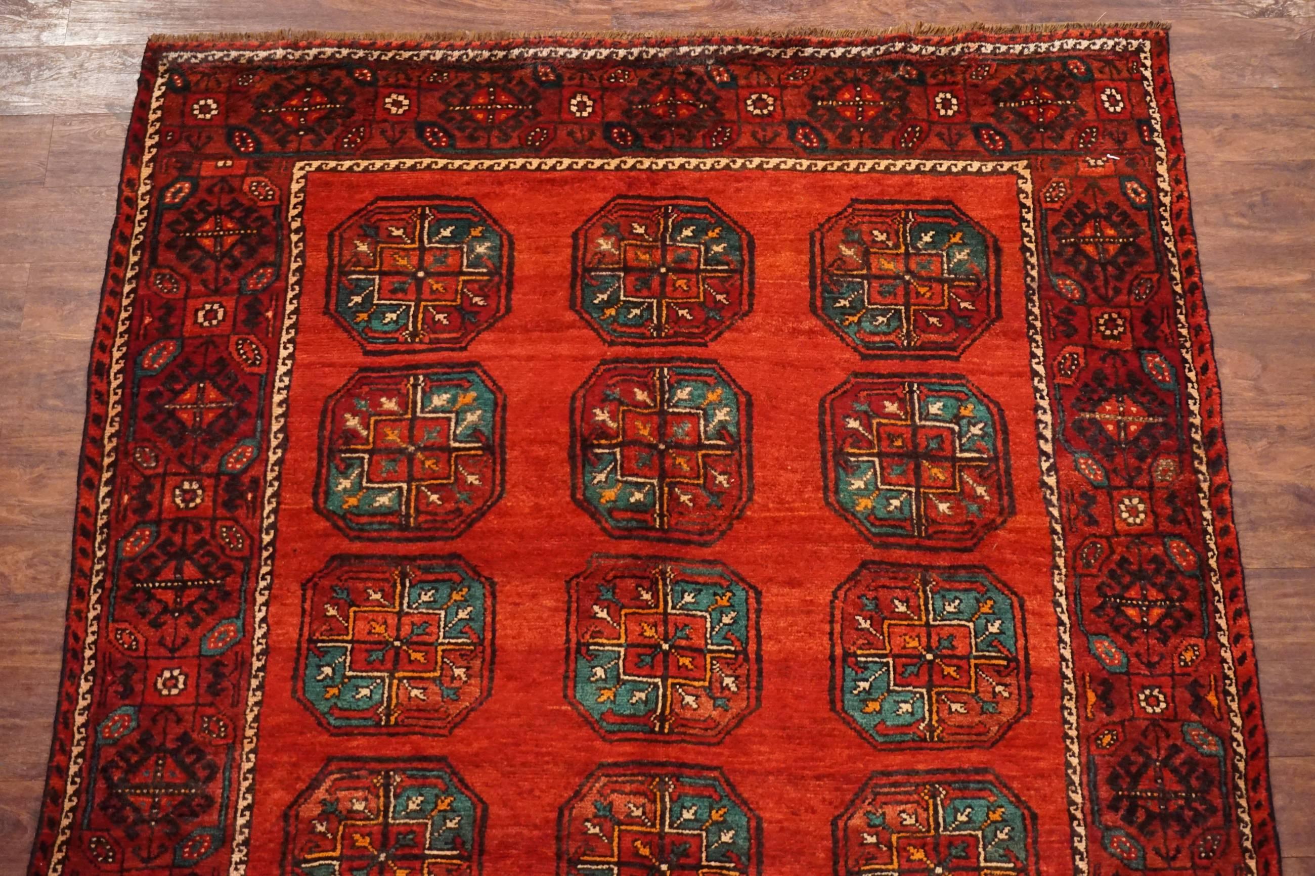 20th Century Persian Antique Turkoman Tribal Rug with Abrash, circa 1930 For Sale