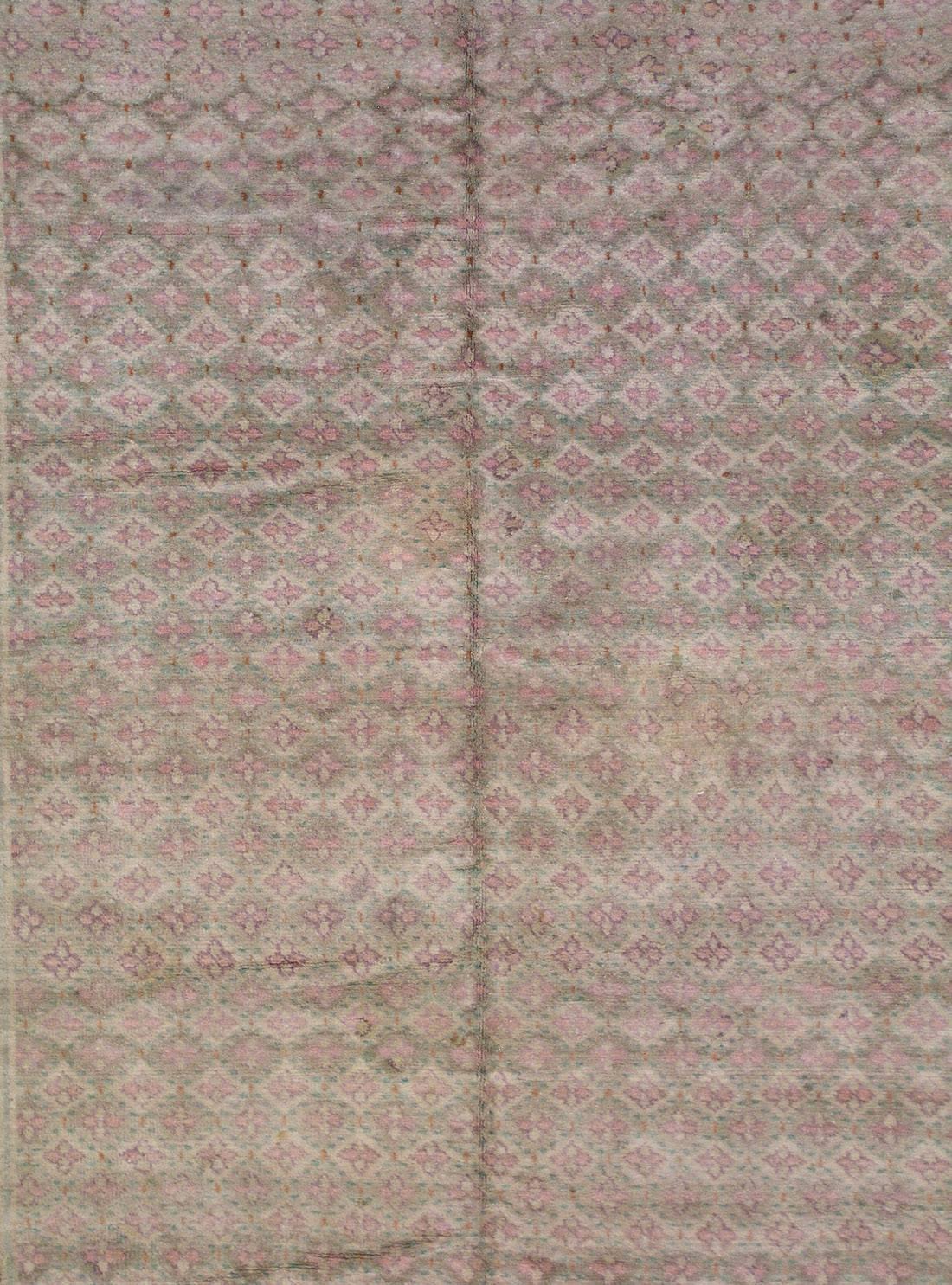 Antique Indian Agra cotton rug

circa 1930 

Measures: 6' 7
