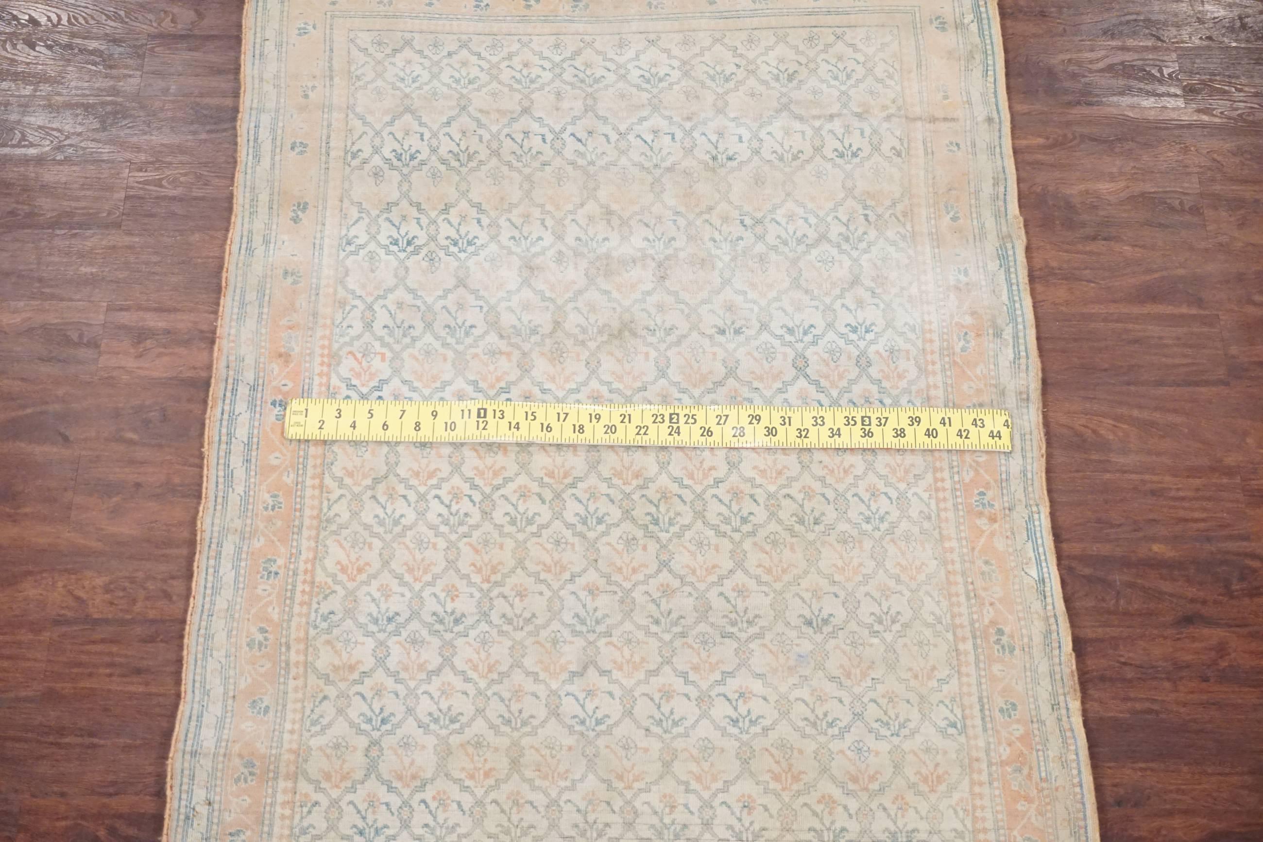20th Century Antique Indian Cotton Agra Rug, circa 1920 For Sale