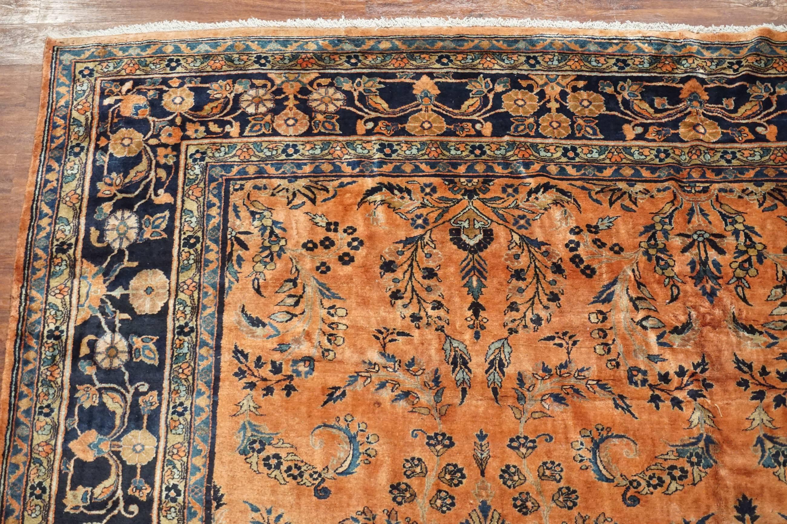 20th Century Antique Persian Sarouk Rug, circa 1900 For Sale