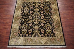 Black Tibetan Area Rug, European Inspired