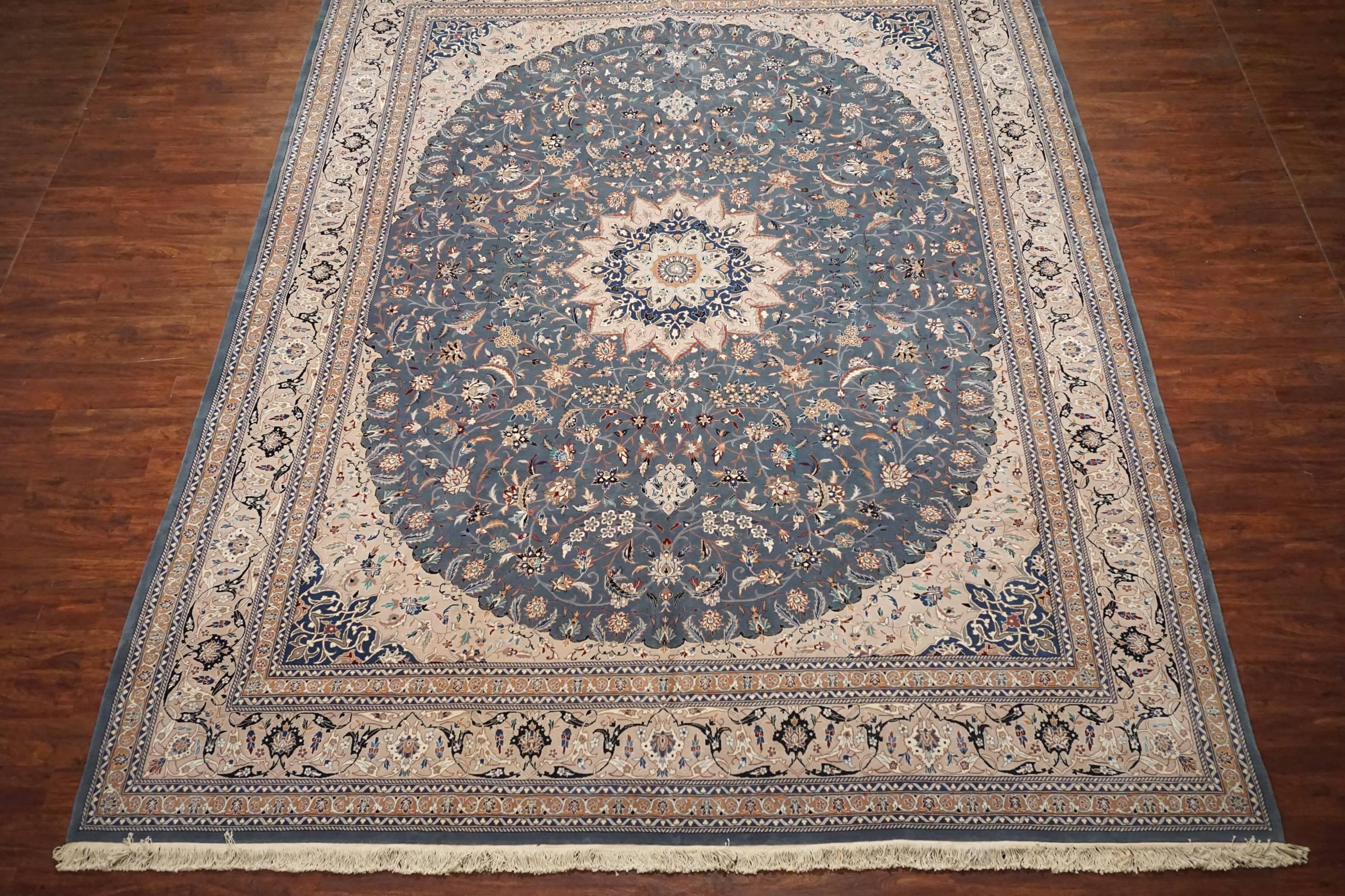 Oversized Persian Nain rug

circa 1970

Measures: 14' 10