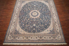 Oversized Persian Nain Rug, circa 1970