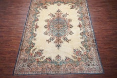 Persian Kerman Area Rug, over 250 KPSI