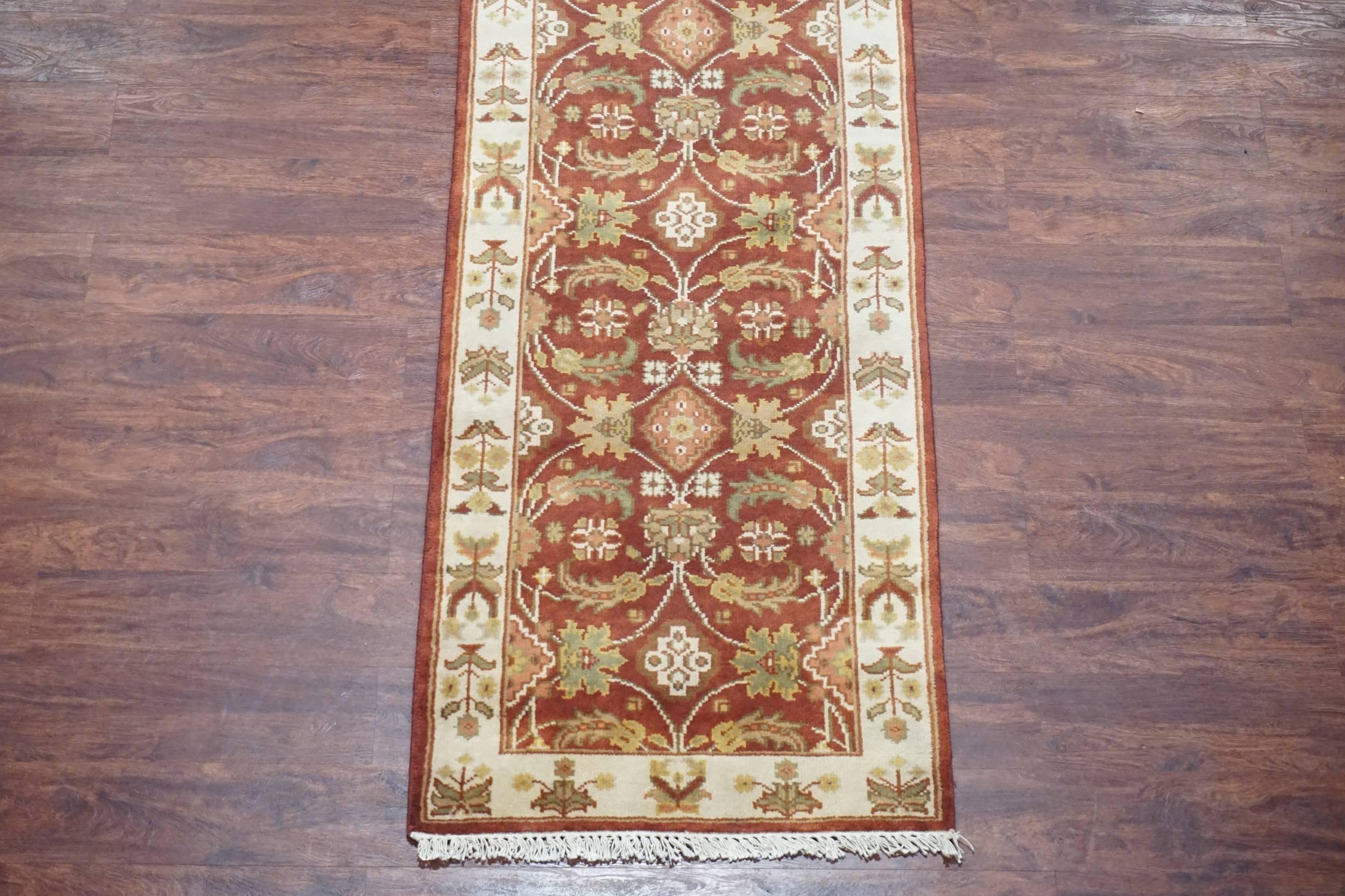 Hand-Knotted Signed Persian Mahal Sultanabad Runner For Sale