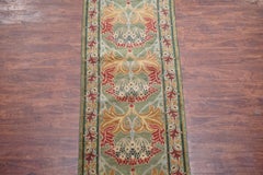 Green William Morris Arts & Crafts Runner