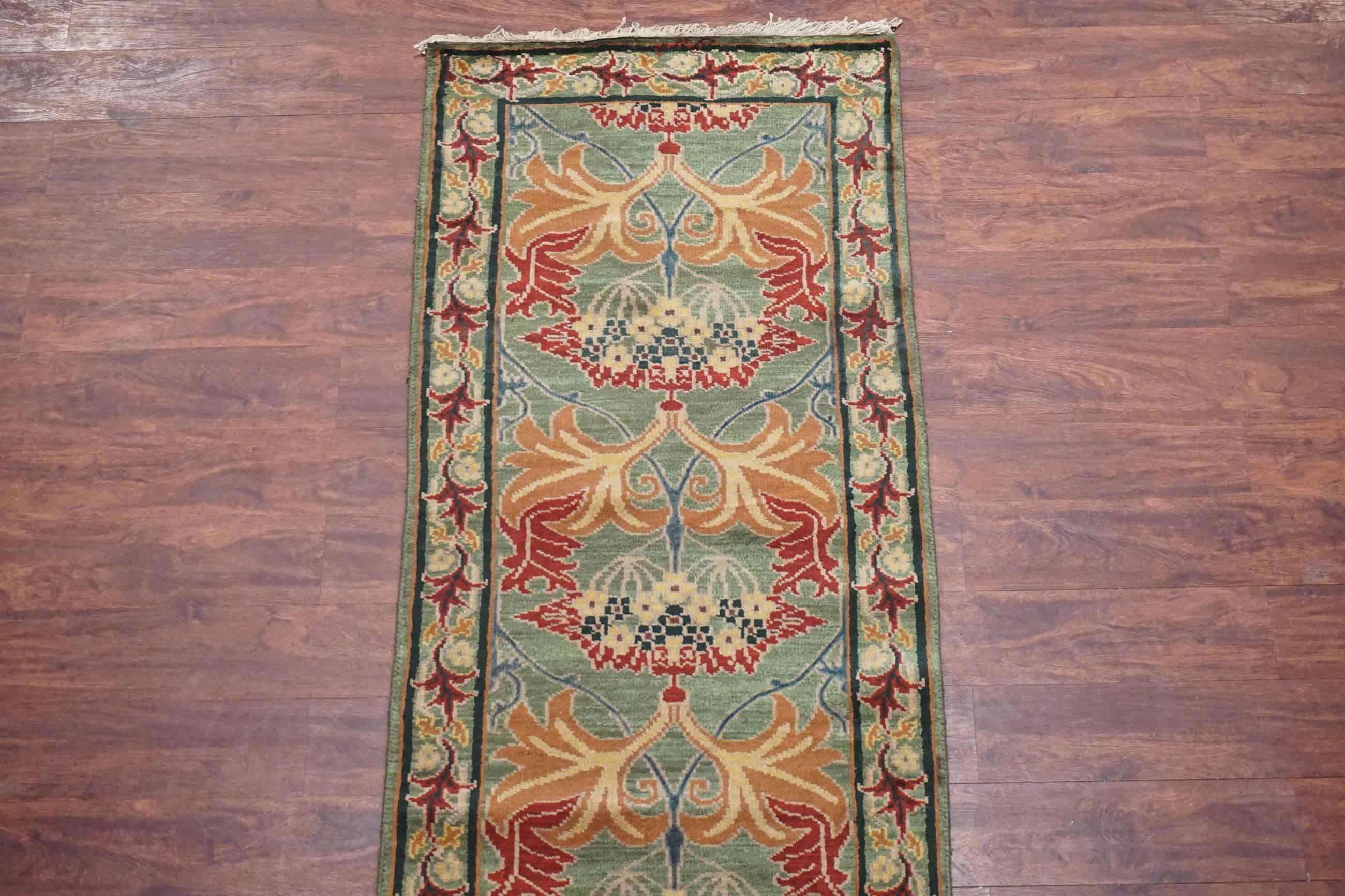 Arts and Crafts William Morris Art & Craft Hand-Knotted Runner, circa 1990 For Sale