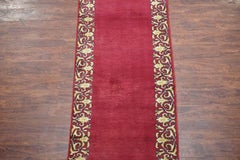 Persian Kerman Hand-Knotted Wool Runner