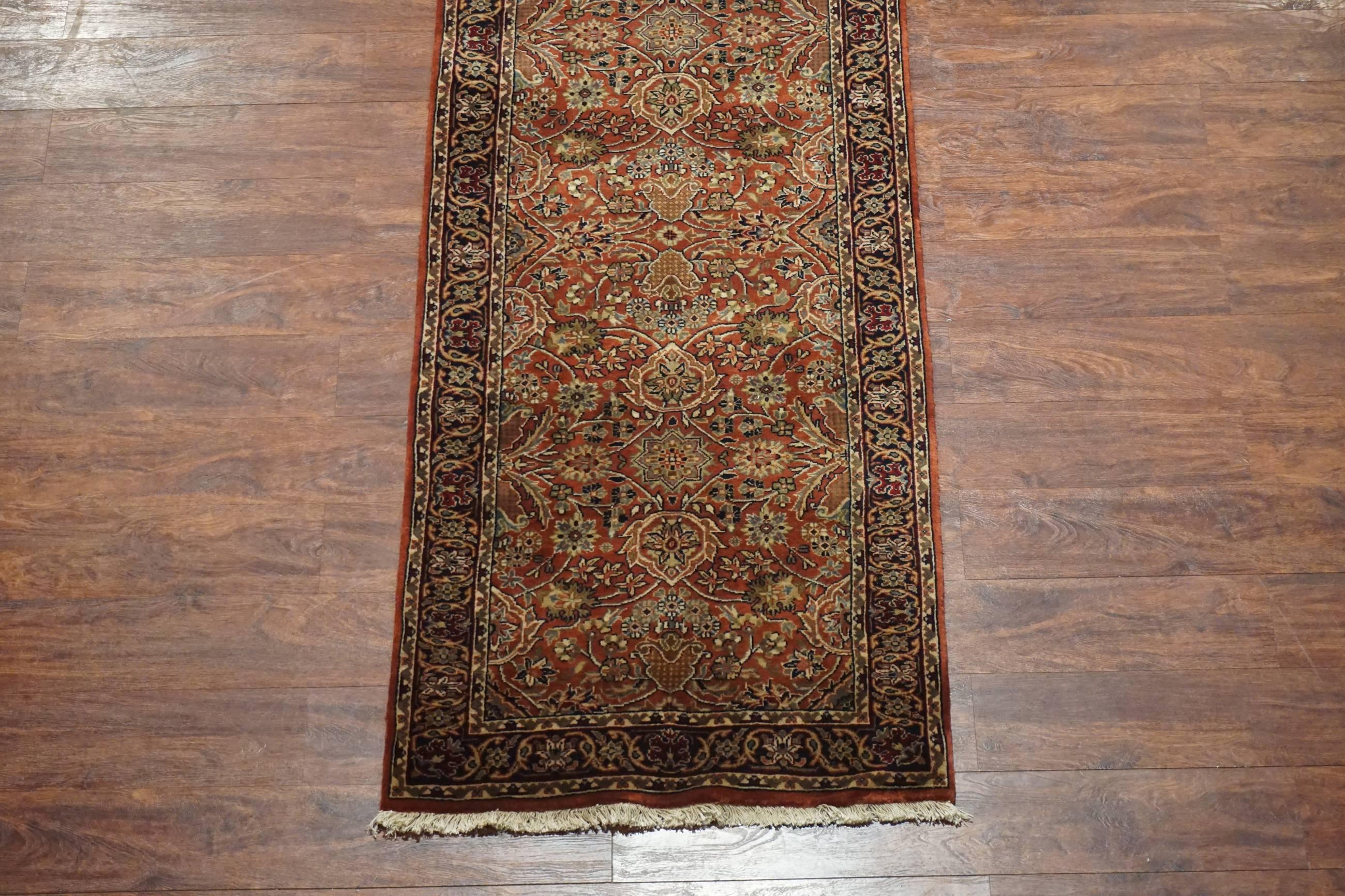 Hand-Knotted Fine Persian Sultanabad Mahal Runner For Sale