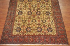 Antique Gold and Burgundy Oushak Rug, circa 1910