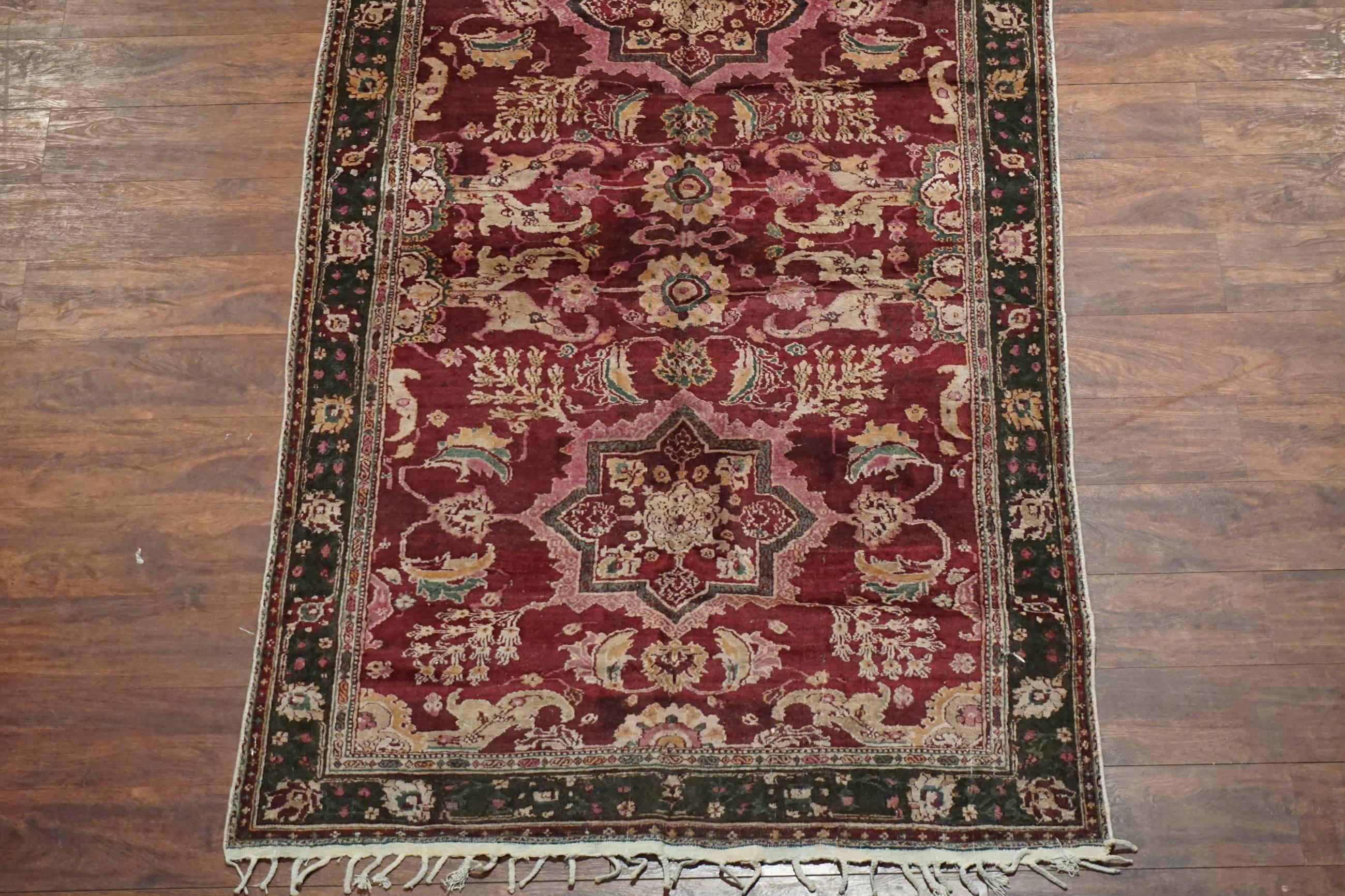 20th Century Antique Indian Agra Rug, circa 1900 For Sale