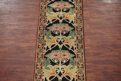 Black and Green William Morris Inspired Runner