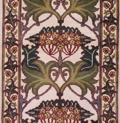 Ivory William Morris Inspired Wool Runner