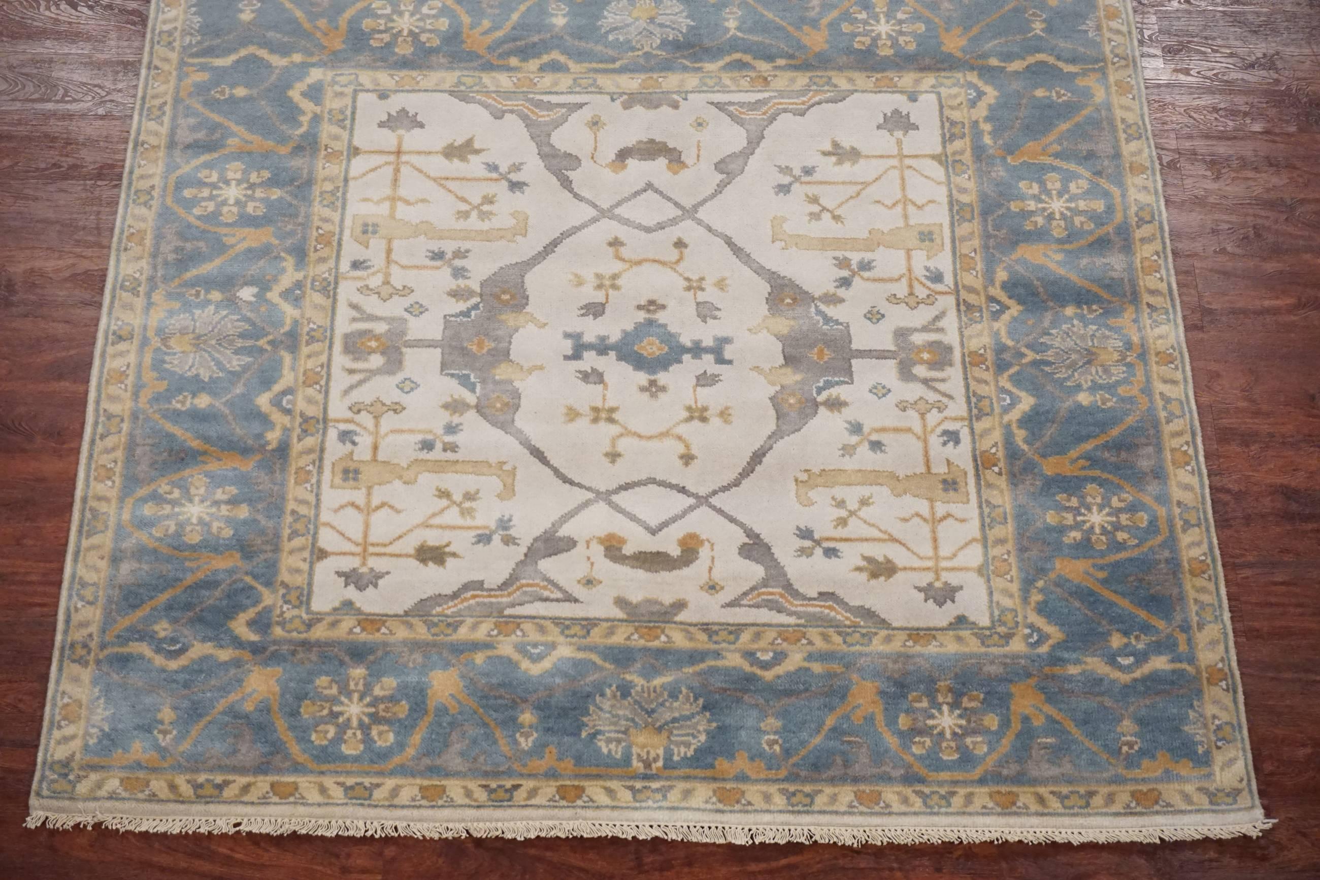 Square ivory Oushak Area rug

2015

Measures: 5' 11