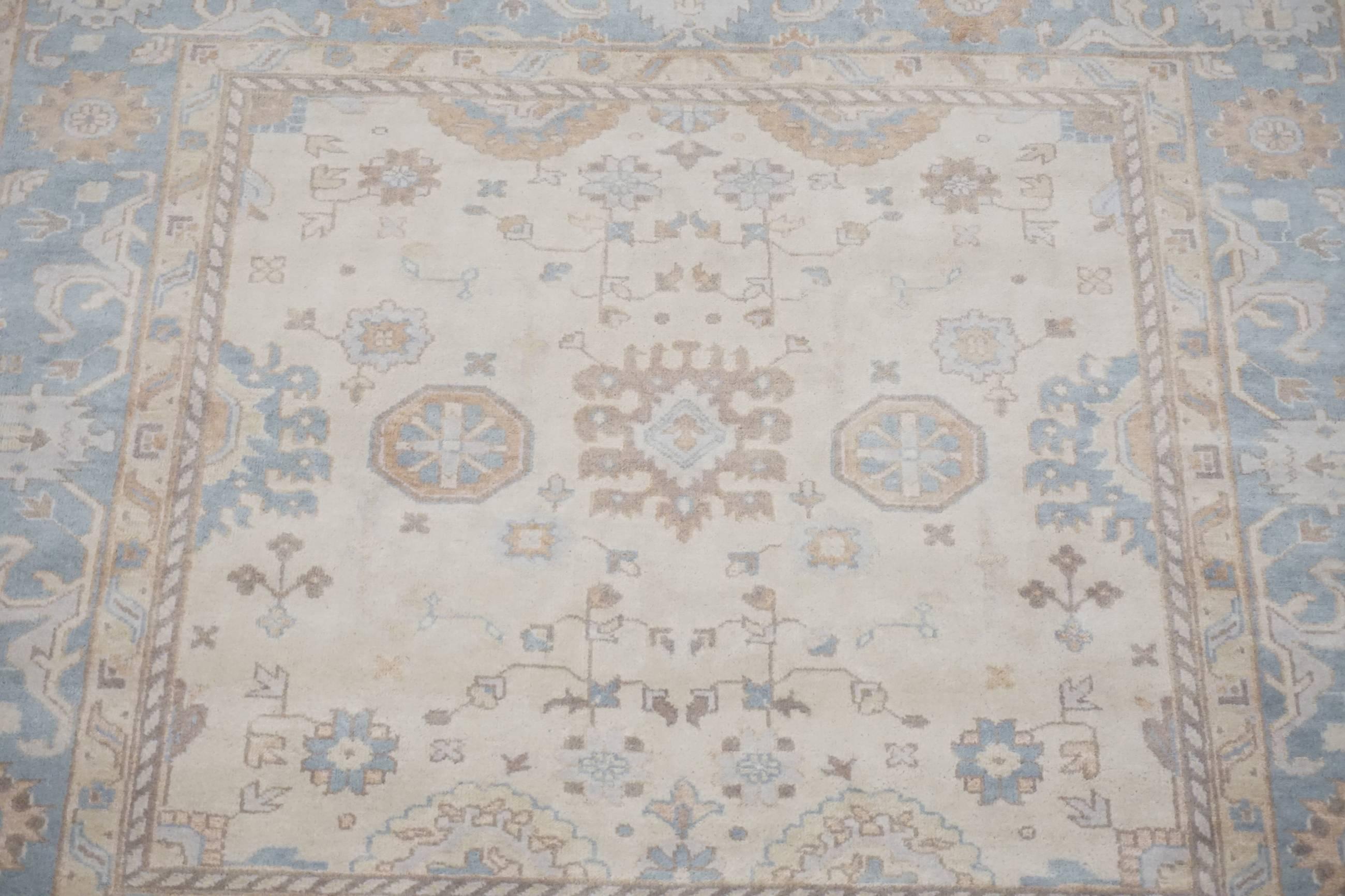 blue oushak rug