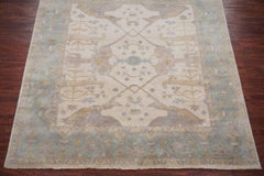 Square Beige Oushak Rug