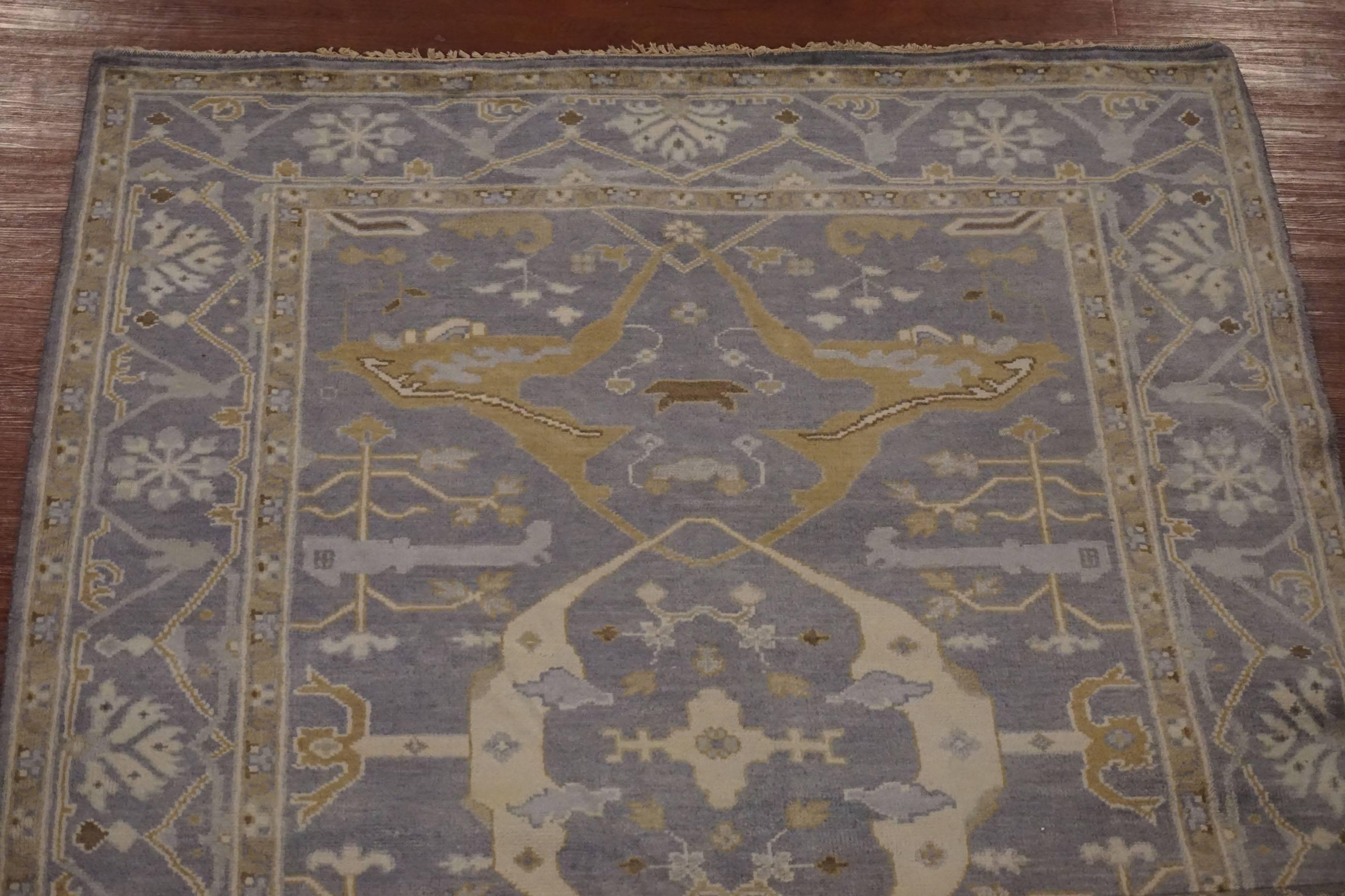 Indian Turkish Style Wide Oushak Gallery Runner For Sale