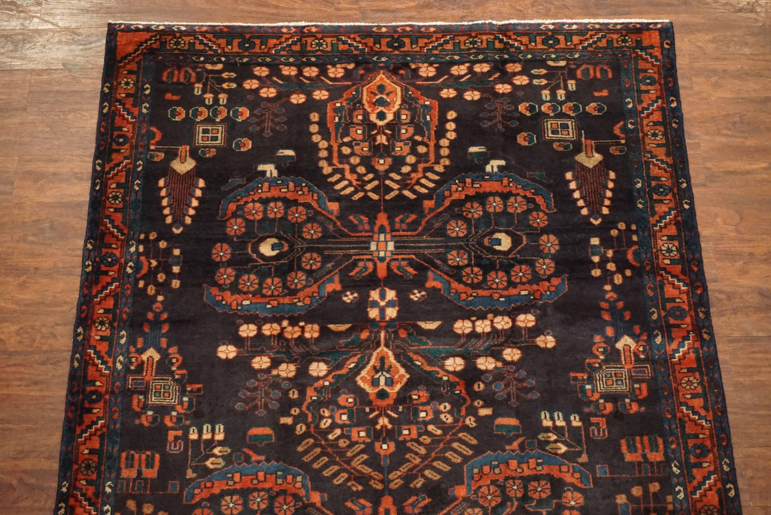 Wide Persian Lilihan Gallery Runner, circa 1940 In Excellent Condition For Sale In Northridge, CA