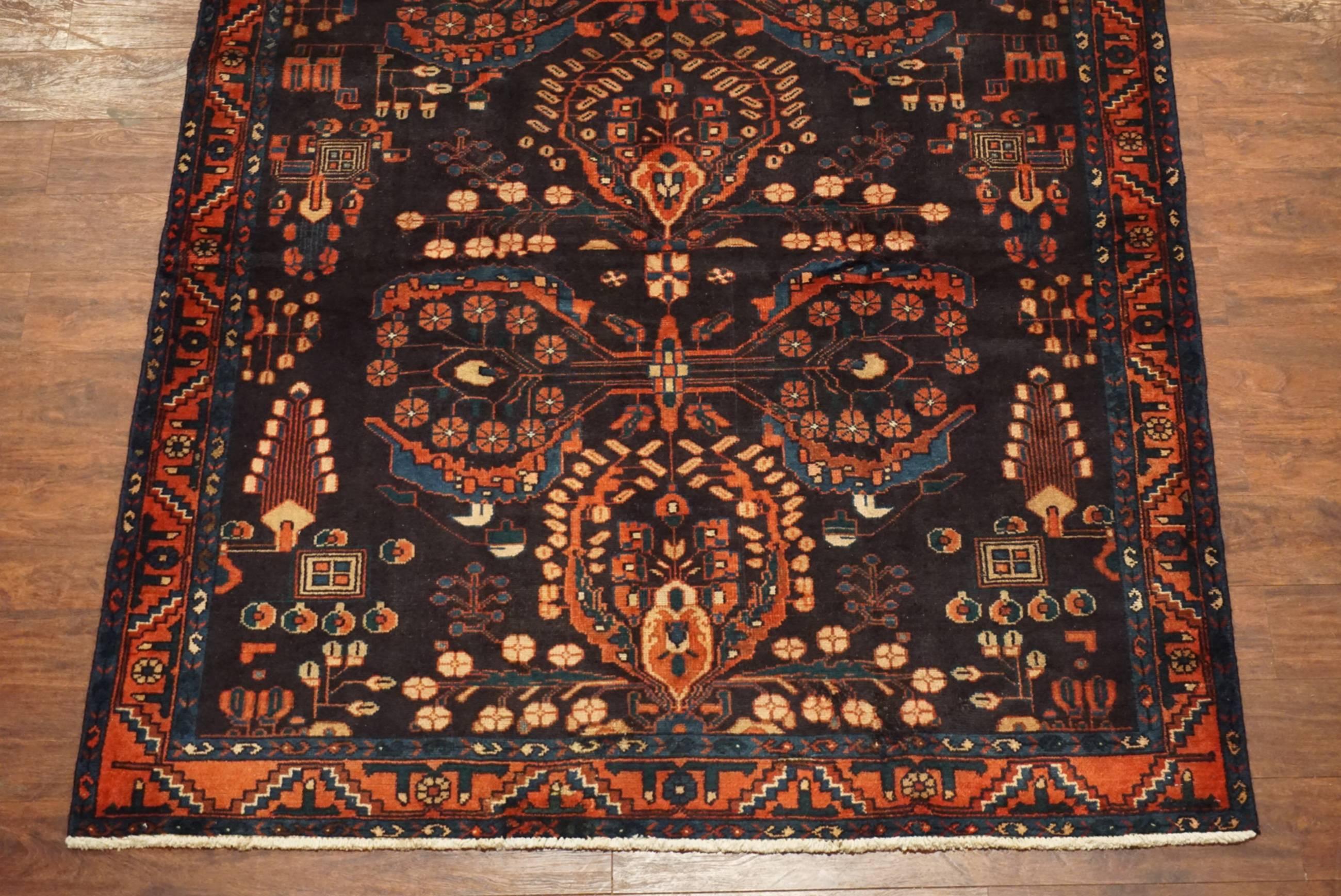 20th Century Wide Persian Lilihan Gallery Runner, circa 1940 For Sale