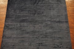 Solid Contemporary Bamboo Silk Area Rug