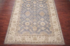 Gray-Blue Vegetable Dyed Oushak Area Rug