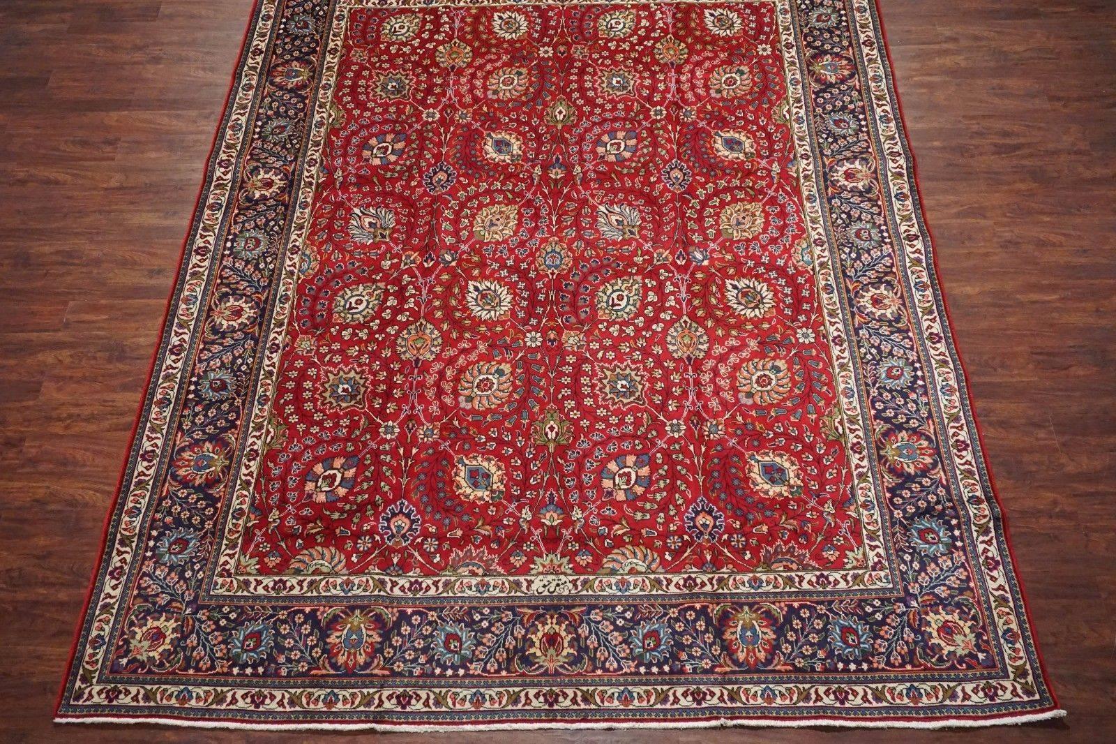 Signed Persian Tabriz Area rug

circa 1940

Measures: 9' 10