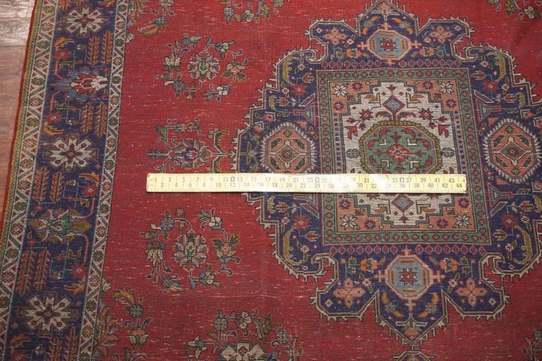 Bold Persian Tabriz Area Rug, circa 1940 For Sale at 1stDibs