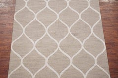 Beige Moroccan Trellis Design Area Rug