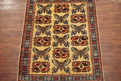 Persian Tabriz Area Rug with Butterfly Design, circa 1970